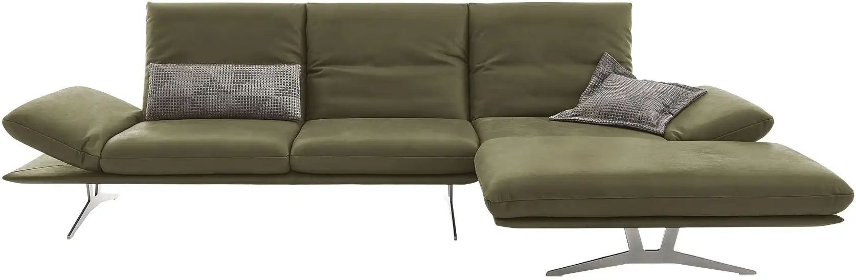 Thumbnail - KOINOR Ecksofa Echtleder Francis ¦ grün ¦ Maße (cm): B: 314 H: 93 T: 159.0 Polstermöbel > Sofas > Ecksofas - Höffner