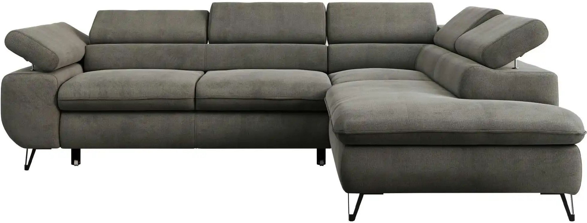 Ecksofa mit Schlaffunktion Peter ¦ grau ¦ Maße (cm): B: 273 H: 76 Polstermöbel > Sofas > Ecksofas - Höffner