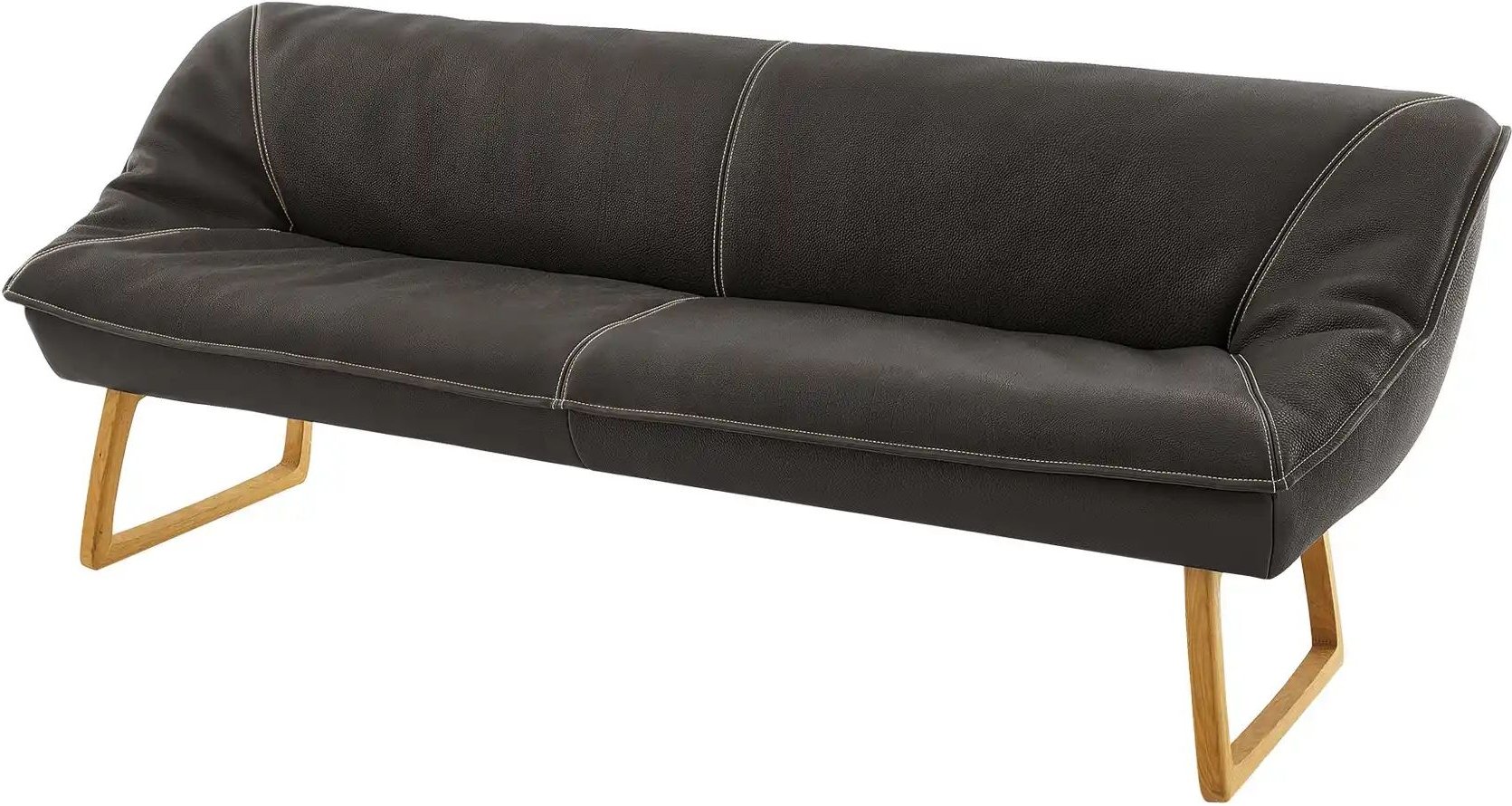 KOINOR Polsterbank Leder Alino ¦ schwarz ¦ Maße (cm): B: 188 H: 89 T: 77.0 Bänke > Einzelbänke - Höffner