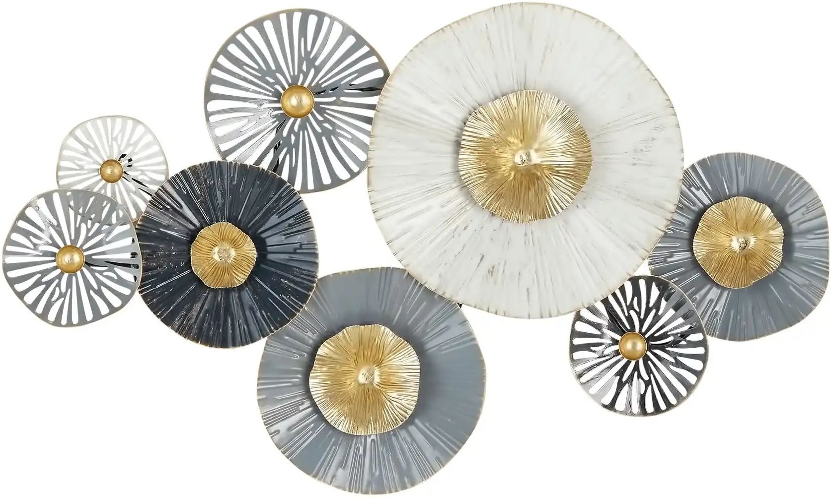 Wanddekoration ¦ grau ¦ Metall ¦ Maße (cm): B: 88 H: 51 T: 6.5 Accessoires > Dekoartikel - Höffner