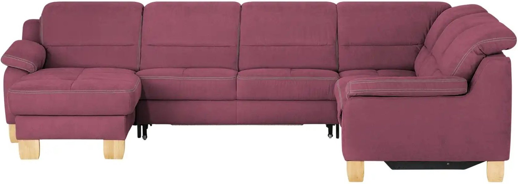 meinSofa Wohnlandschaft aus Mikrofaser Hanna ¦ rot ¦ Maße (cm): B: 322 H: 84 T: 264.0 Polstermöbel > Sofas > Schlafsofas...