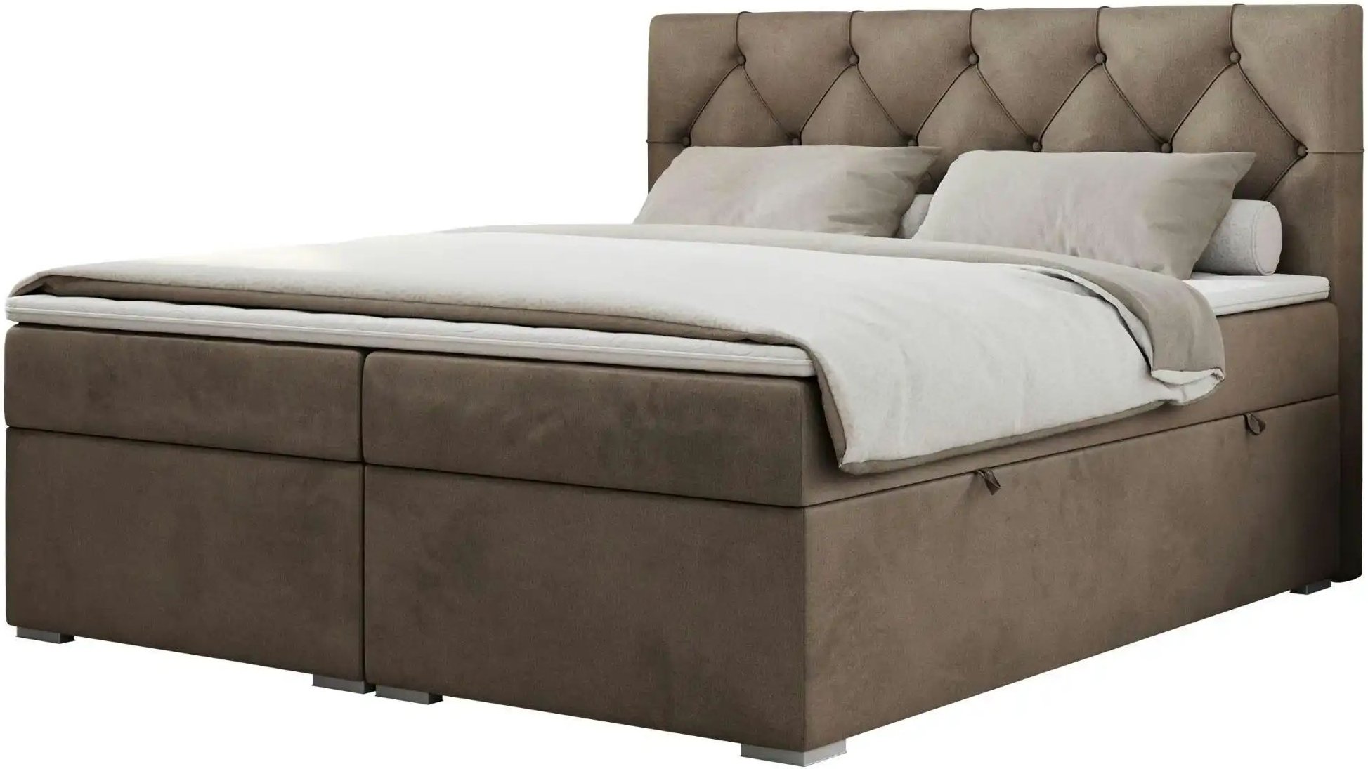 Boxbett mit Bettkasten Alda ¦ braun ¦ Maße (cm): B: 180 H: 118 Betten > Komfortbetten - Höffner