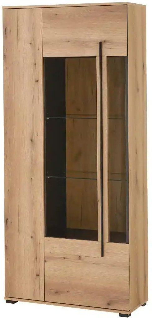 Vitrine Cantara ¦ braun ¦ Maße (cm): B: 90 H: 200 T: 37.0 Schränke > Vitrinen - Höffner