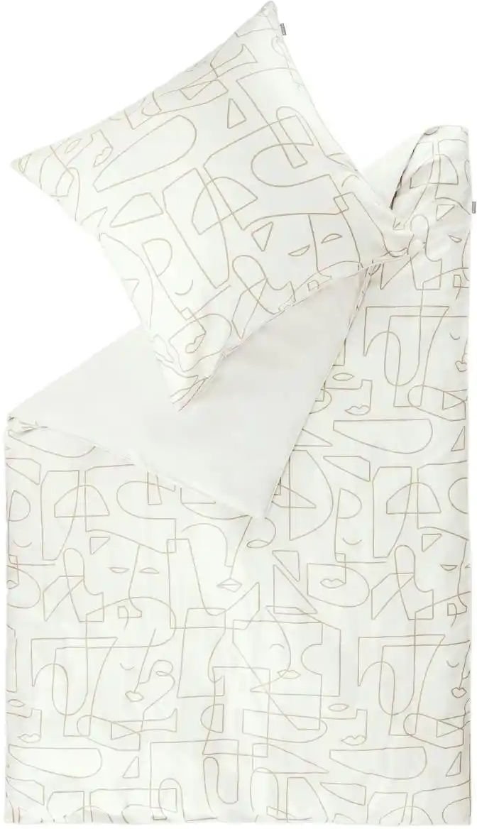 Musterring Satin Wende-Bettwäsche Silhouettes ¦ weiß ¦ Maße (cm): B: 135 Bettwaren > Bettwäsche > Bettwäsche ganzjährig...