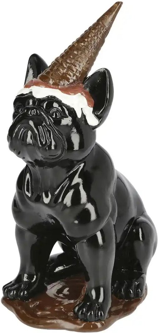 HOME STORY Dekofigur Hund ¦ schwarz ¦ Polyresin (Kunstharz) ¦ Maße (cm): B: 12,5 H: 29,5 T: 19.3 Accessoires > Dekoart...
