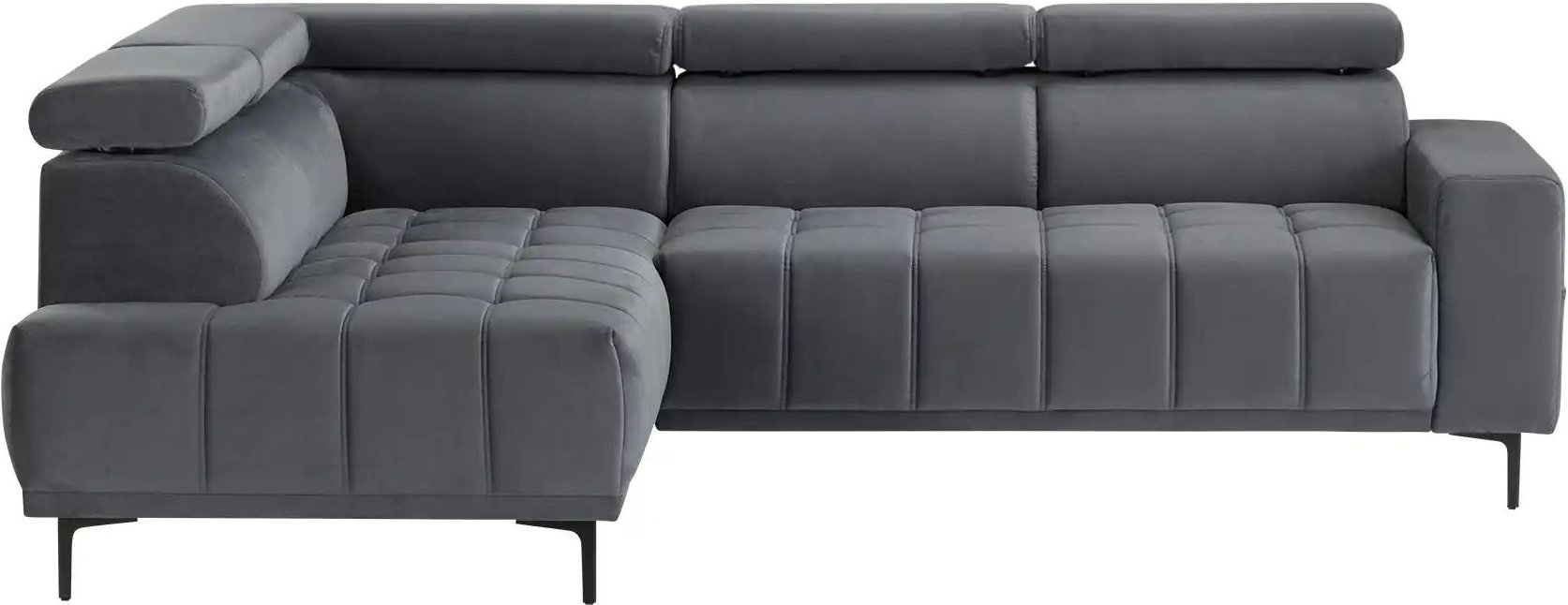 uno Ecksofa aus Mikrofaser Carrara ¦ grau ¦ Maße (cm): B: 266 H: 85 T: 189.0 Polstermöbel > Sofas > 3-Sitzer - Höffner