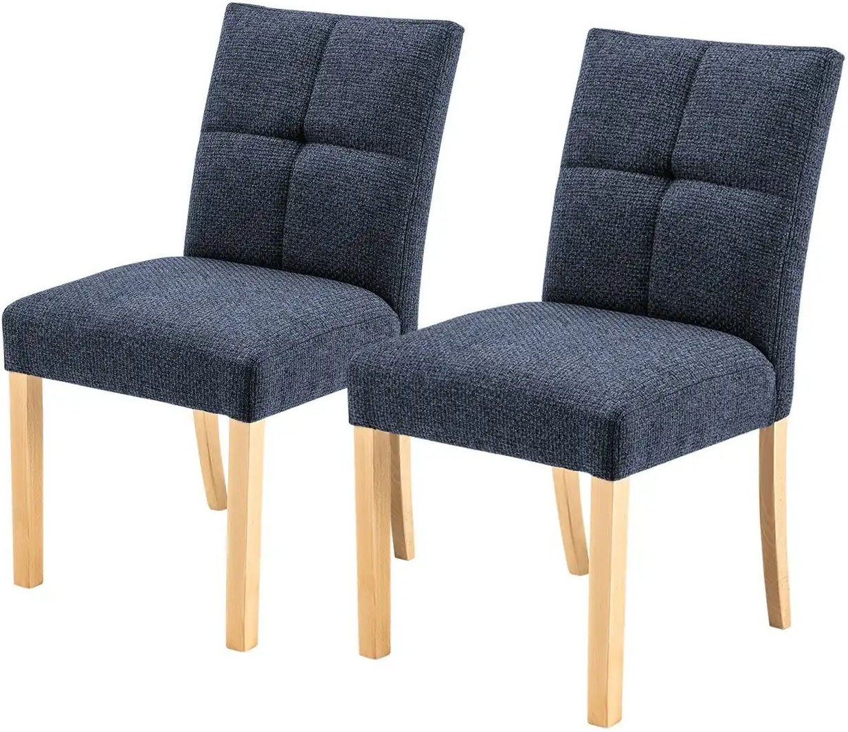 Woodford Esszimmerstuhl im 2er Set Mako ¦ blau ¦ Maße (cm): B: 48 H: 89 T: 64.0 Stühle > Küchenstühle > Polster Küchenst...