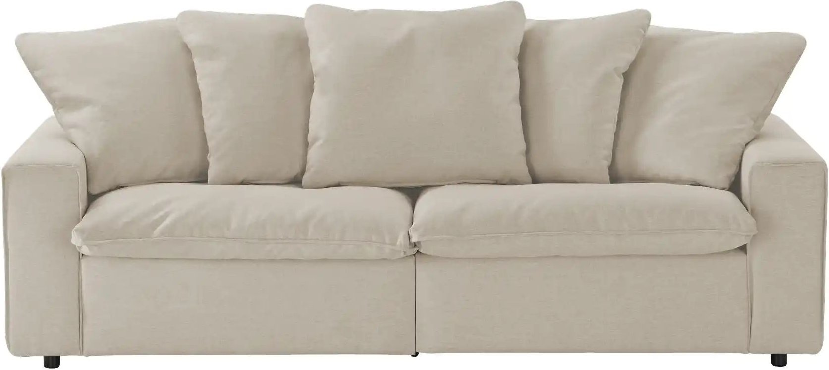 SOHO Big Sofa Kini ¦ beige ¦ Maße (cm): B: 214 H: 85 T: 107.0 Polstermöbel > Sofas > 2-Sitzer - Höffner