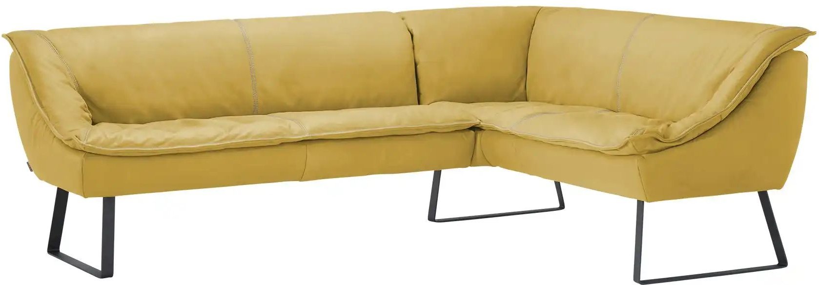 Thumbnail - KOINOR Eckbank Leder Alino ¦ gelb ¦ Maße (cm): H: 89 Bänke > Eckbänke - Höffner