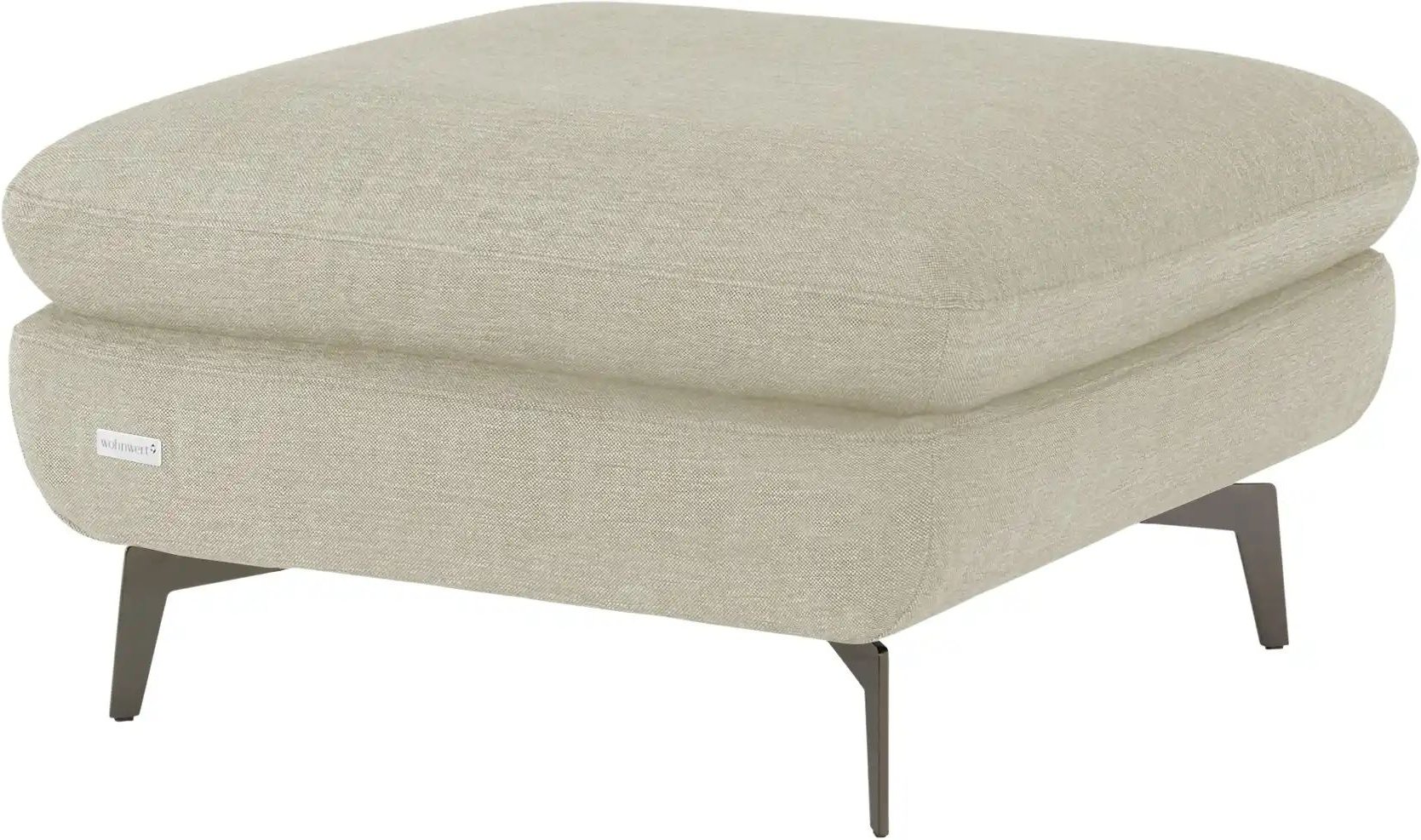 Wohnwert Polsterhocker  Amarena ¦ beige ¦ Maße (cm): B: 80 H: 45 T: 80.0 Polstermöbel > Hocker - Höffner
