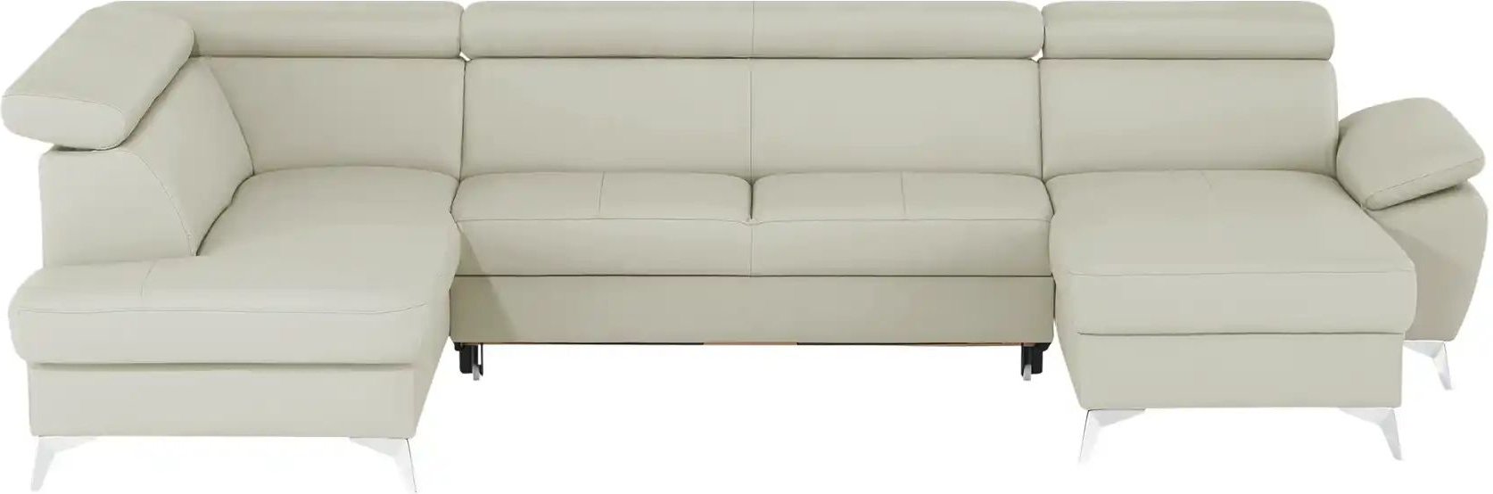 uno Wohnlandschaft mit verstellbarem Kopfteil Apollo ¦ grau ¦ Maße (cm): B: 338 H: 96 T: 210.0 Polstermöbel > Sofas > Sc...