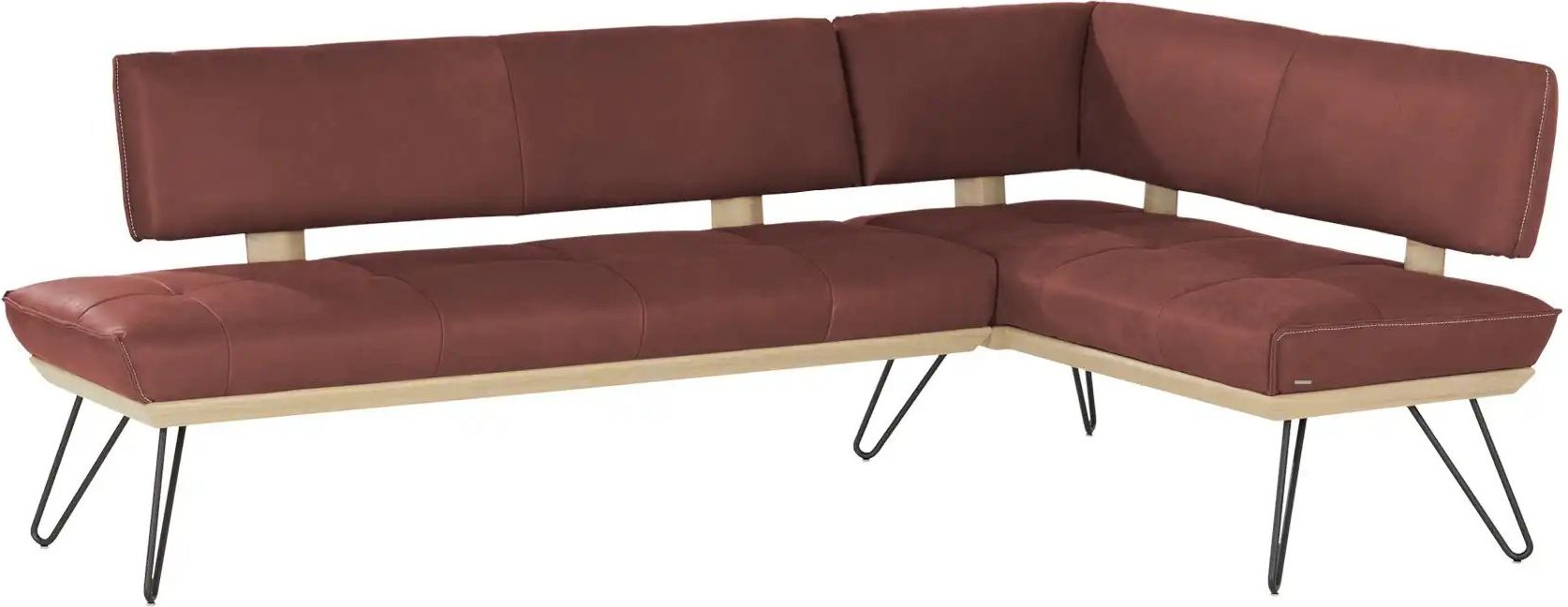 KOINOR Eckbank Leder Dining System 4 ¦ rot ¦ Maße (cm): B: 217 H: 88 T: 152.0 Bänke > Eckbänke - Höffner