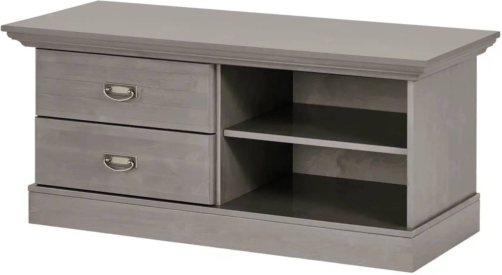 Thumbnail - maison bleue Lowboard Florian ¦ grau ¦ Maße (cm): B: 118,5 H: 53,4 T: 48.0 Kommoden & Sideboards > Lowboards - Höffner