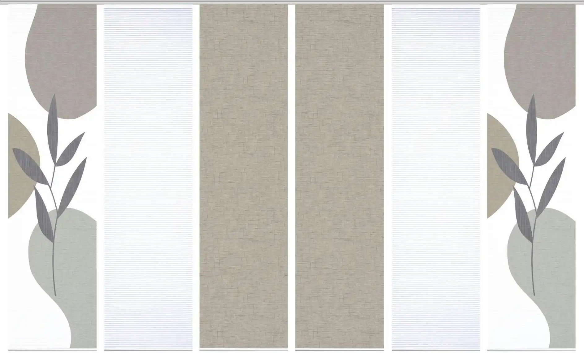 Thumbnail - HOME in green Schiebevorhang ¦ silber ¦ Synthetik ¦ Maße (cm): B: 60 H: 245 Gardinen & Rollos > Gardinen & Vorhänge > ...