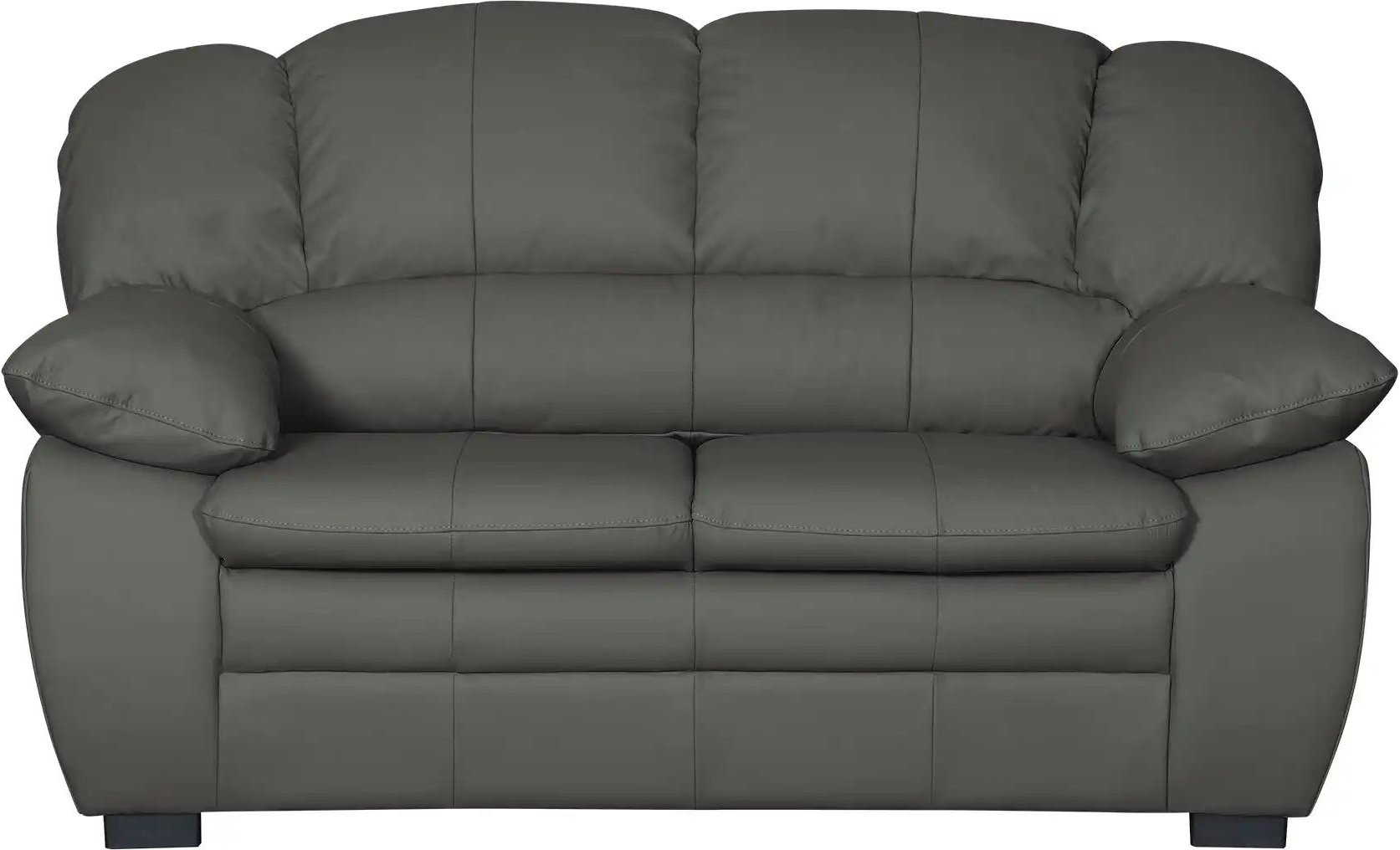 uno Ledersofa aus Echtleder Casino ¦ grau ¦ Maße (cm): B: 159 H: 88 T: 92.0 Polstermöbel > Sofas > 2-Sitzer - Höffner