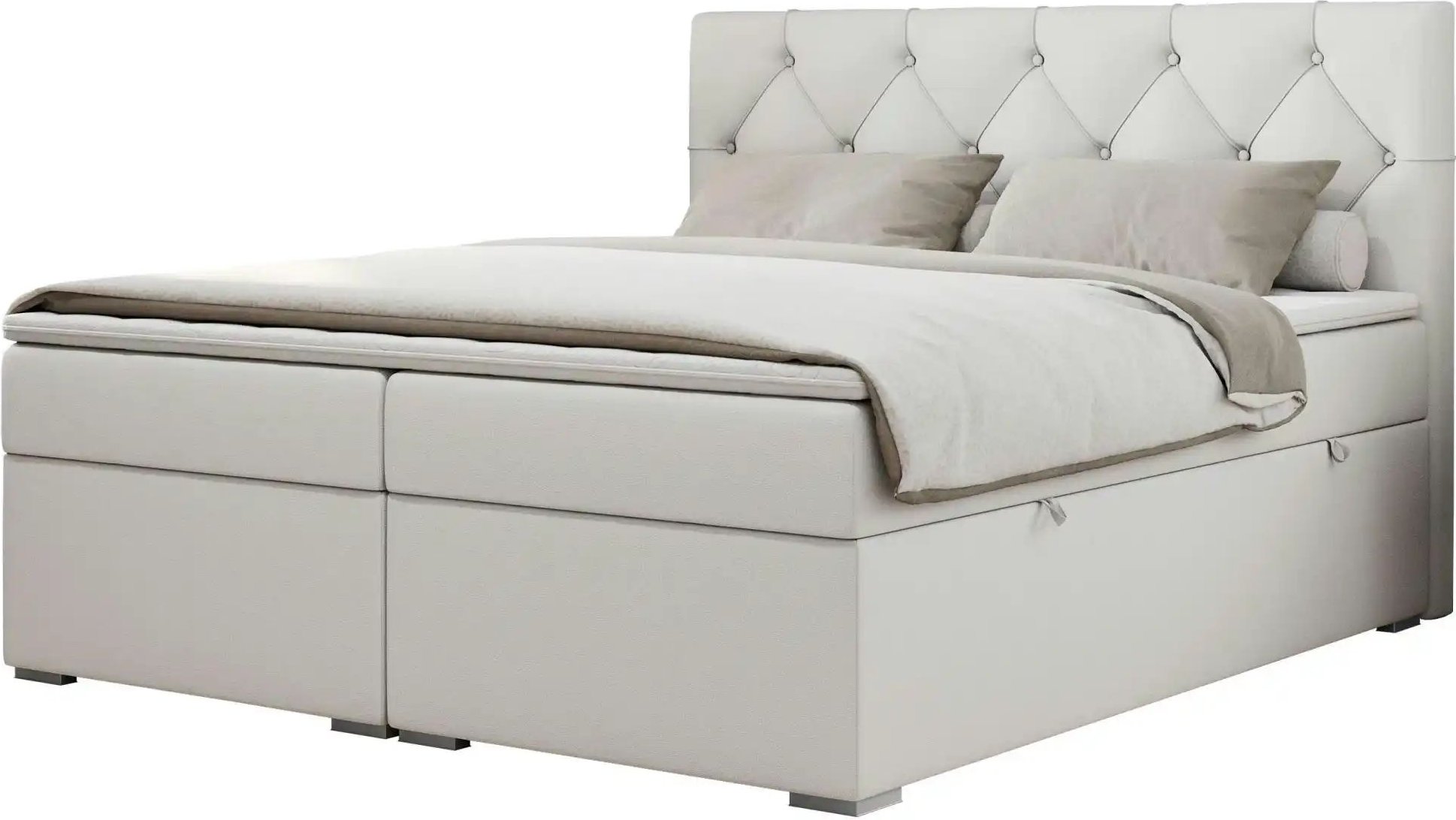 Thumbnail - Boxbett mit Bettkasten Alda ¦ weiß ¦ Maße (cm): B: 160 H: 118 Betten > Komfortbetten - Höffner