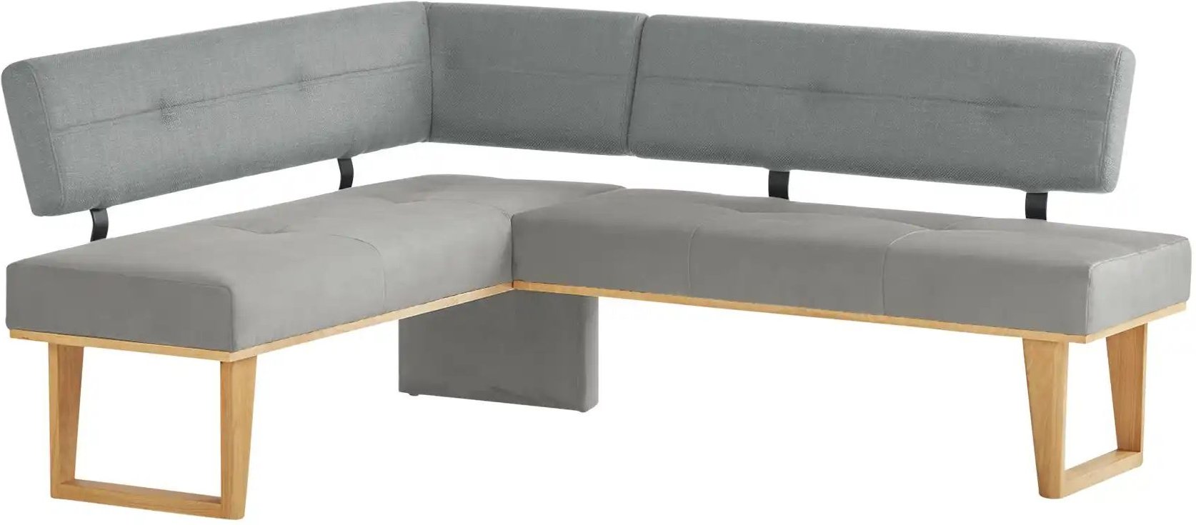 Woodford Eckbank massiv Scala ¦ grau ¦ Maße (cm): H: 85 Bänke > Eckbänke - Höffner