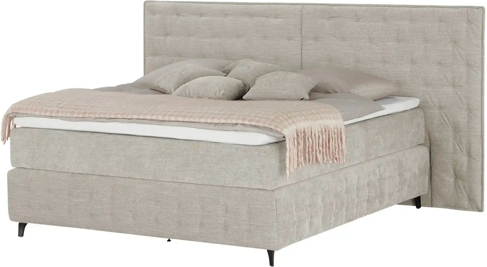 Kings and Queens Boxspringbett Fjell ¦ beige ¦ Maße (cm): B: 260 H: 130 Betten > Boxspringbetten - Höffner
