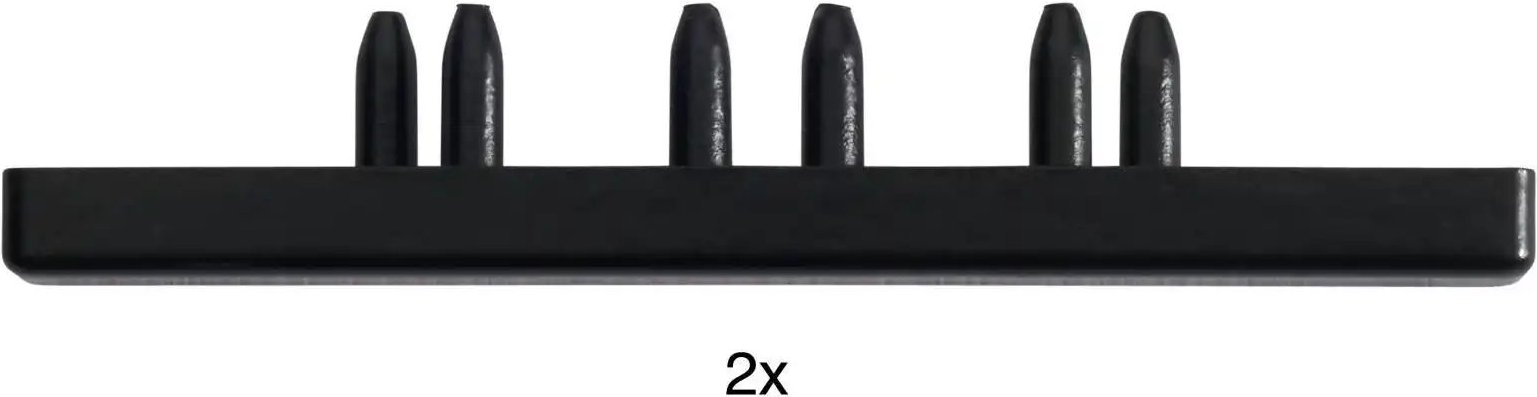 Mydeco Endkappen Level 2-Lauf ¦ schwarz ¦ Kunststoff ¦ Maße (cm): B: 1 H: 0,7 Gardinen & Rollos > Gardinenstangen & Zu...