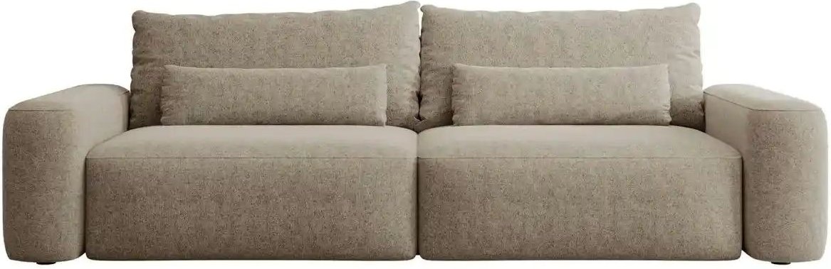 Thumbnail - Selsey Einzelsofa mit Schlaffunktion Carnos ¦ braun ¦ Maße (cm): B: 257 H: 82 Polstermöbel > Sofas > 3-Sitzer - Höffner