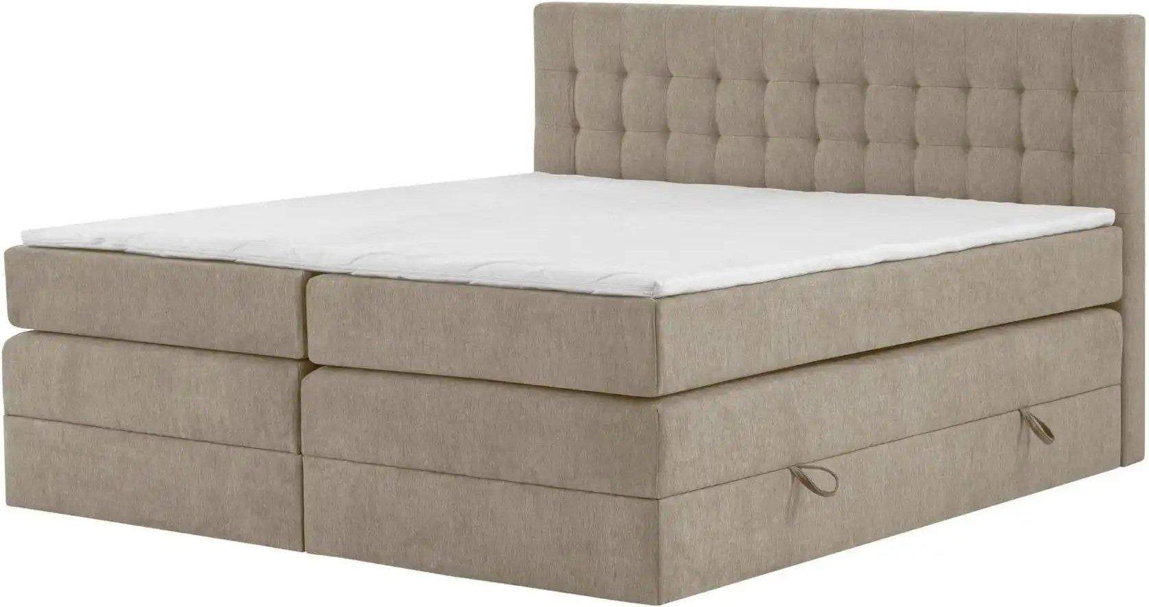Boxspringbett mit Bettkasten Barcelona ¦ beige ¦ Maße (cm): B: 180 H: 110 Betten > Boxspringbetten - Höffner