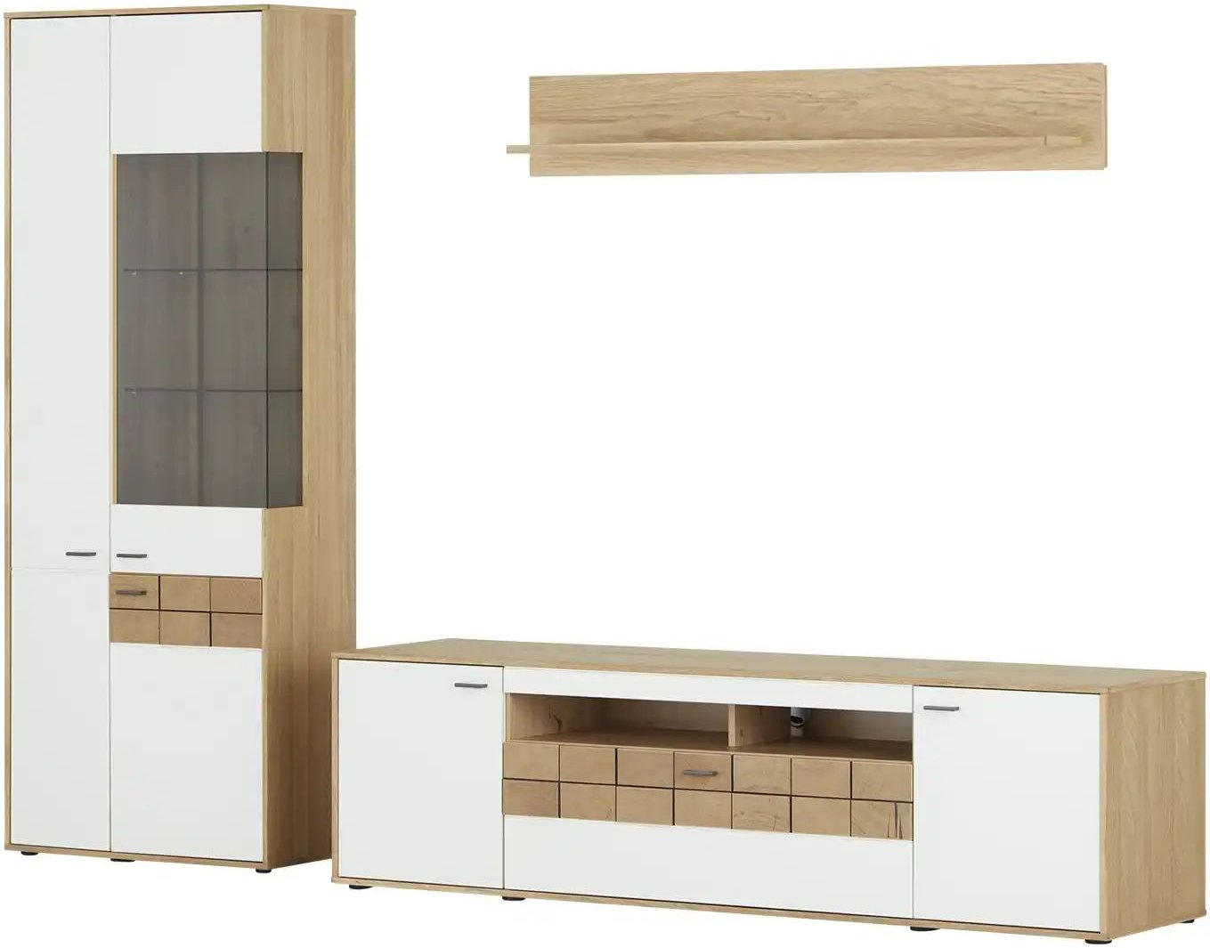 Jette Home Wohnkombination Laguna ¦ weiß ¦ Maße (cm): B: 277 H: 207 T: 51.0 Kommoden & Sideboards > Wohnwände - Höffner