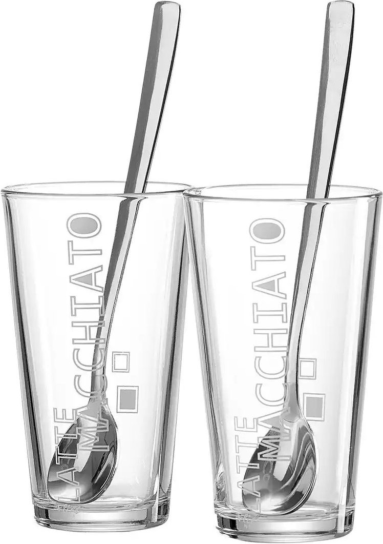 Ritzenhoff & Breker Latte Macchiato Gläserset ¦ transparent/klar ¦ Glas ¦ Maße (cm): B: 18 H: 12 Gläser & Karaffen - H...