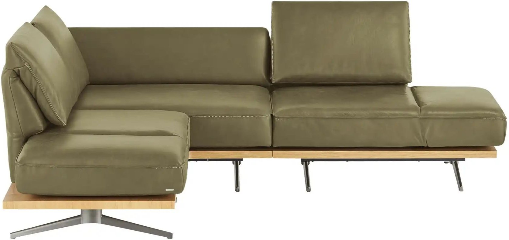 KOINOR Ecksofa Phoenix ¦ grün ¦ Maße (cm): B: 253 H: 87 T: 209.0 Polstermöbel > Sofas > Ecksofas - Höffner