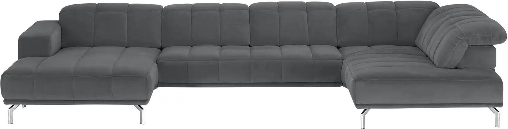 Lounge Collection Wohnlandschaft Sarina ¦ grau ¦ Maße (cm): B: 393 H: 75 T: 212.0 Polstermöbel > Sofas > Wohnlandschaft...