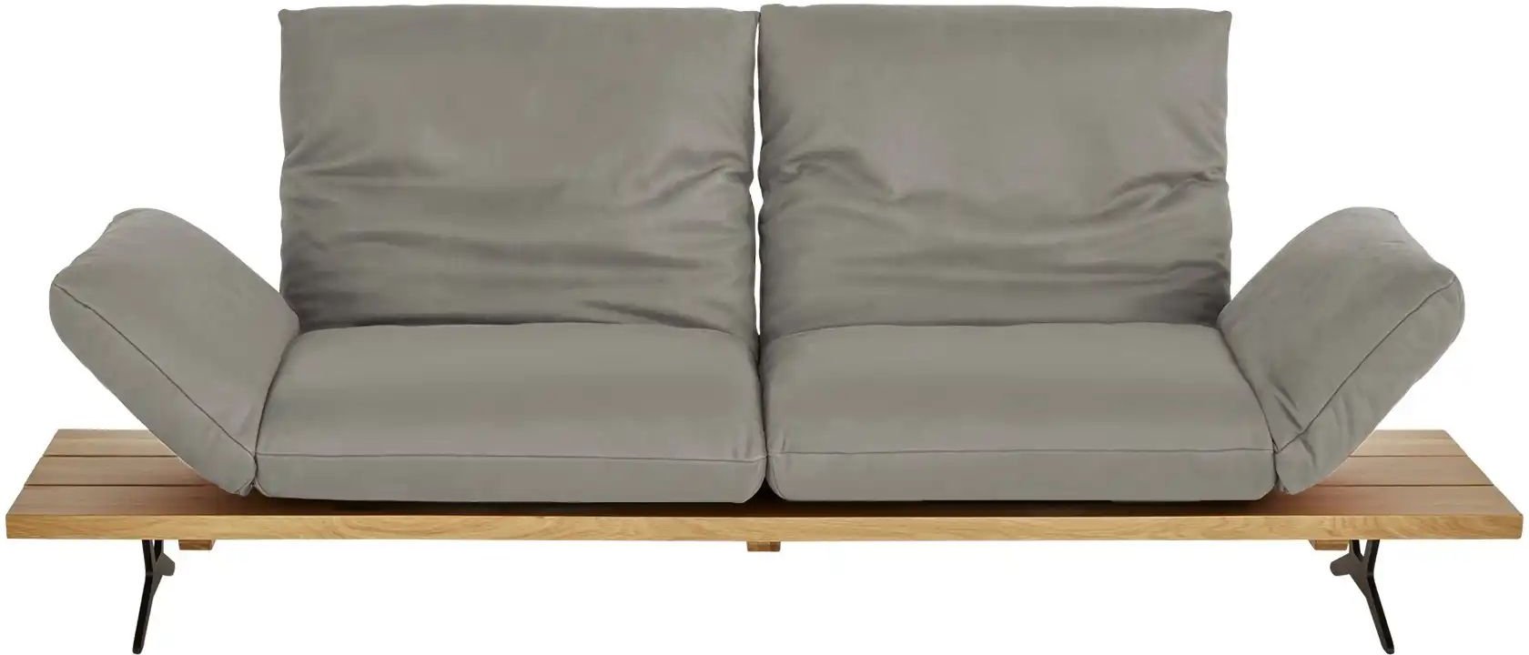 Thumbnail - KOINOR Ledersofa Marilyn ¦ grau ¦ Maße (cm): B: 232 H: 96 T: 90.0 Polstermöbel > Sofas > 2-Sitzer - Höffner