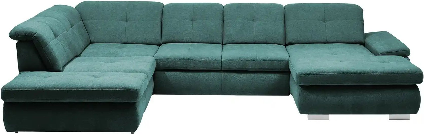 Thumbnail - Lounge Collection Wohnlandschaft Flachgewebe  Affair ¦ türkis/petrol ¦ Maße (cm): B: 371 H: 100 T: 260.0 Polstermöbel > ...