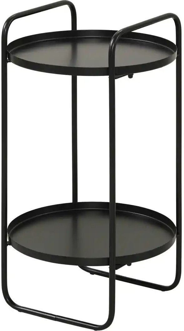 HOME STORY Beistelltisch ¦ schwarz ¦ Maße (cm): H: 54 Ø: 30 Tische > Beistelltische > Beistelltische ohne Rollen - Hö...