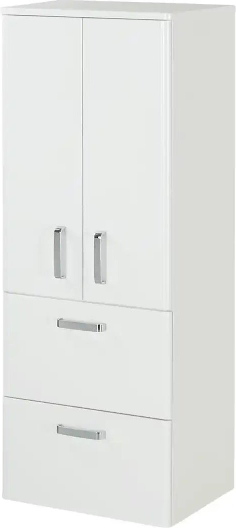 Midischrank Bodensee ¦ weiß ¦ Maße (cm): B: 50 H: 130 T: 39.0 Schränke > Badschränke > Bad-Midischränke - Höffner