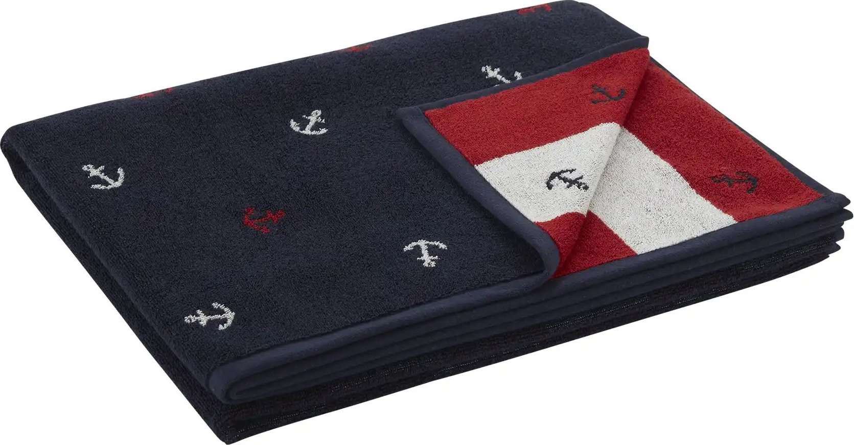 como Badetuch Anker ¦ blau ¦ Maße (cm): B: 100 Badtextilien > Handtücher & Badetücher > Handtücher - Höffner