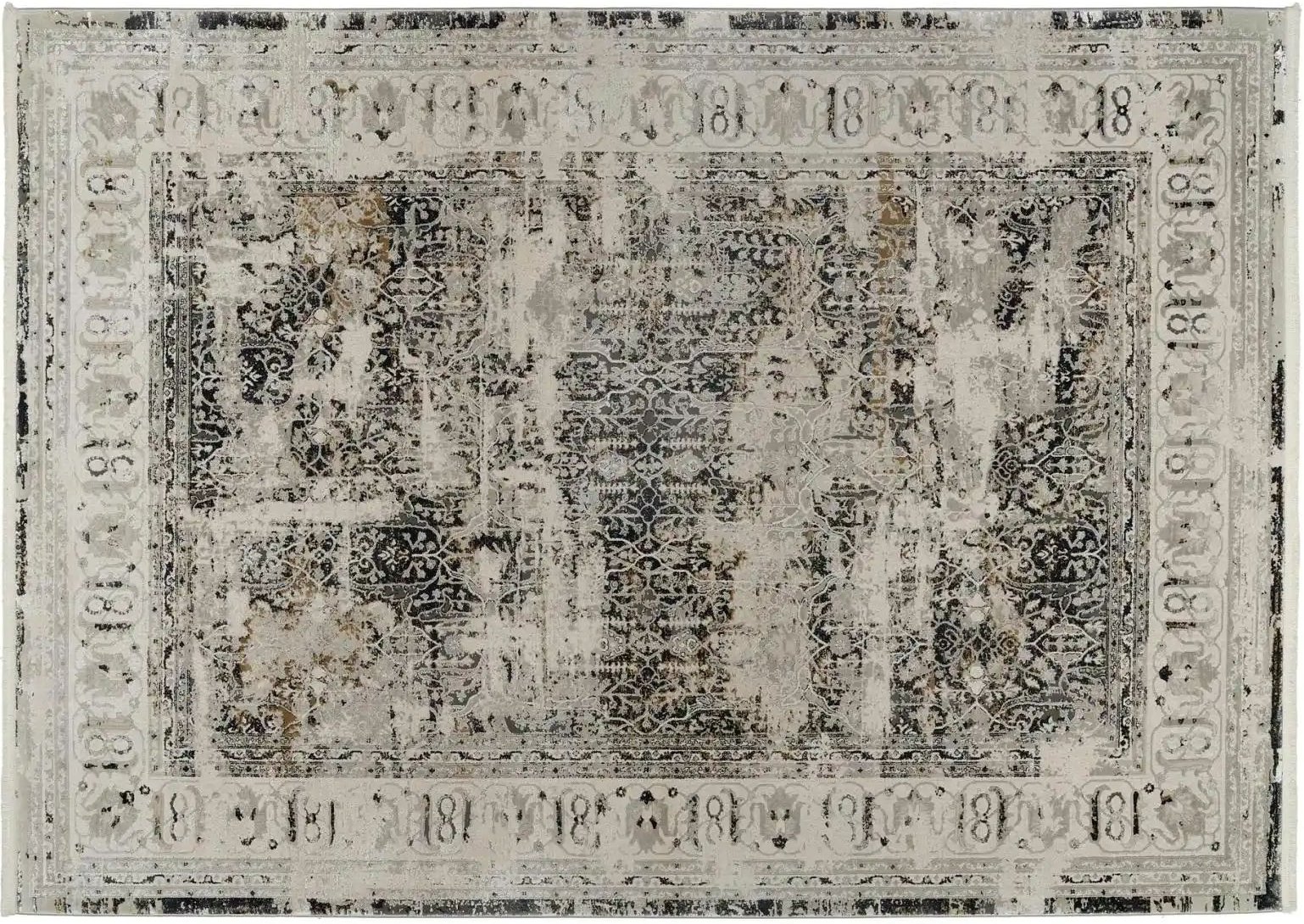 Musterring Teppich ¦ beige ¦ Viskose,Synthetische Fasern ¦ Maße (cm): B: 67 H: 0,9 Teppiche > Wohnteppiche - Höffner