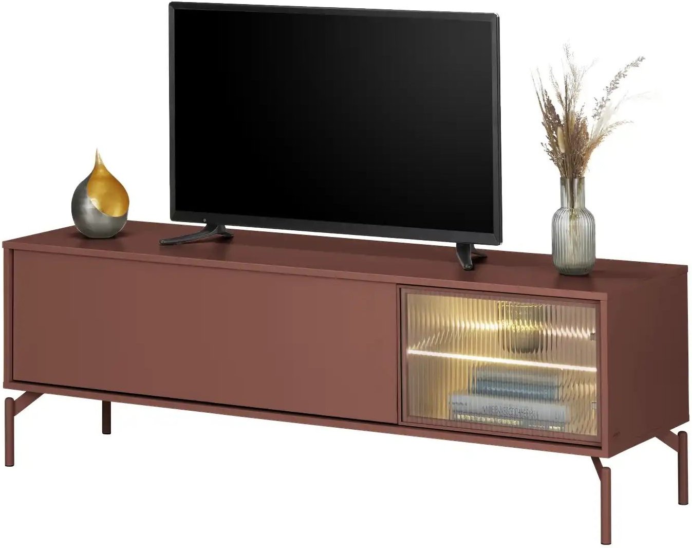 Love it TV-Lowboard Flumeri ¦ rot ¦ Maße (cm): B: 155 H: 52 T: 43.0 Kommoden & Sideboards > Lowboards - Höffner