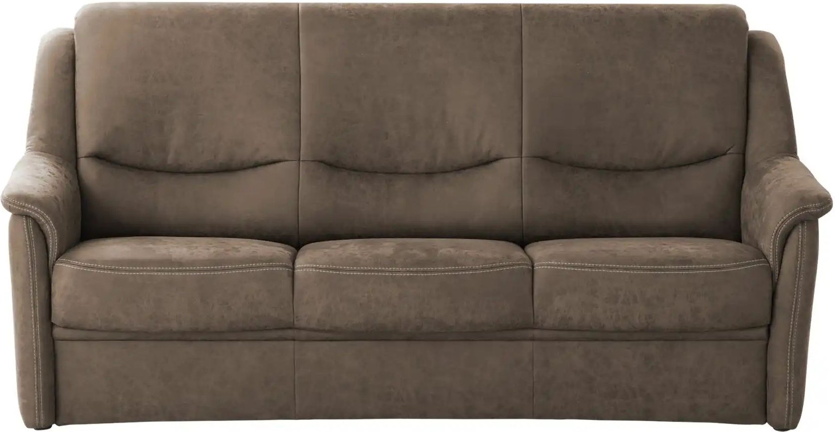 Vorziehsofa Lech ¦ braun ¦ Maße (cm): B: 205 H: 99 T: 91.0 Polstermöbel > Sofas > 3-Sitzer - Höffner