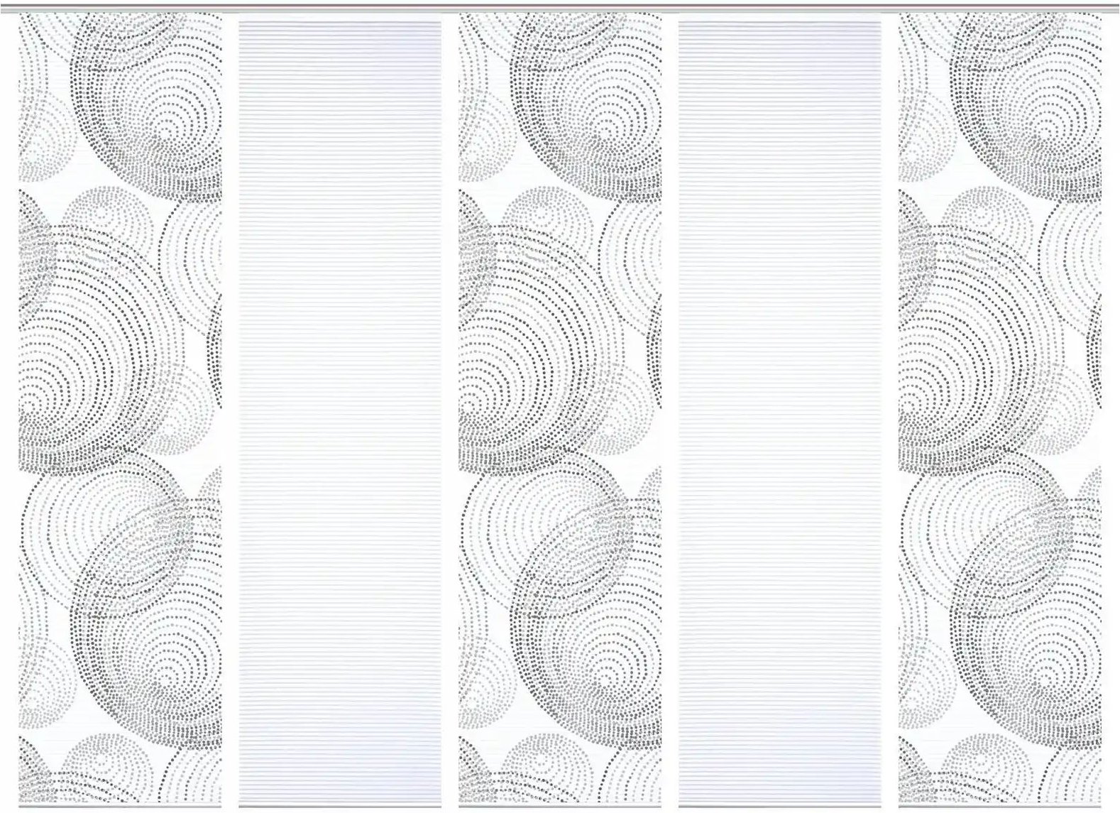 HOME in green Schiebevorhang   ¦ grau ¦ Synthetik ¦ Maße (cm): B: 60 H: 245 Gardinen & Rollos > Gardinen & Vorhänge > Sc...