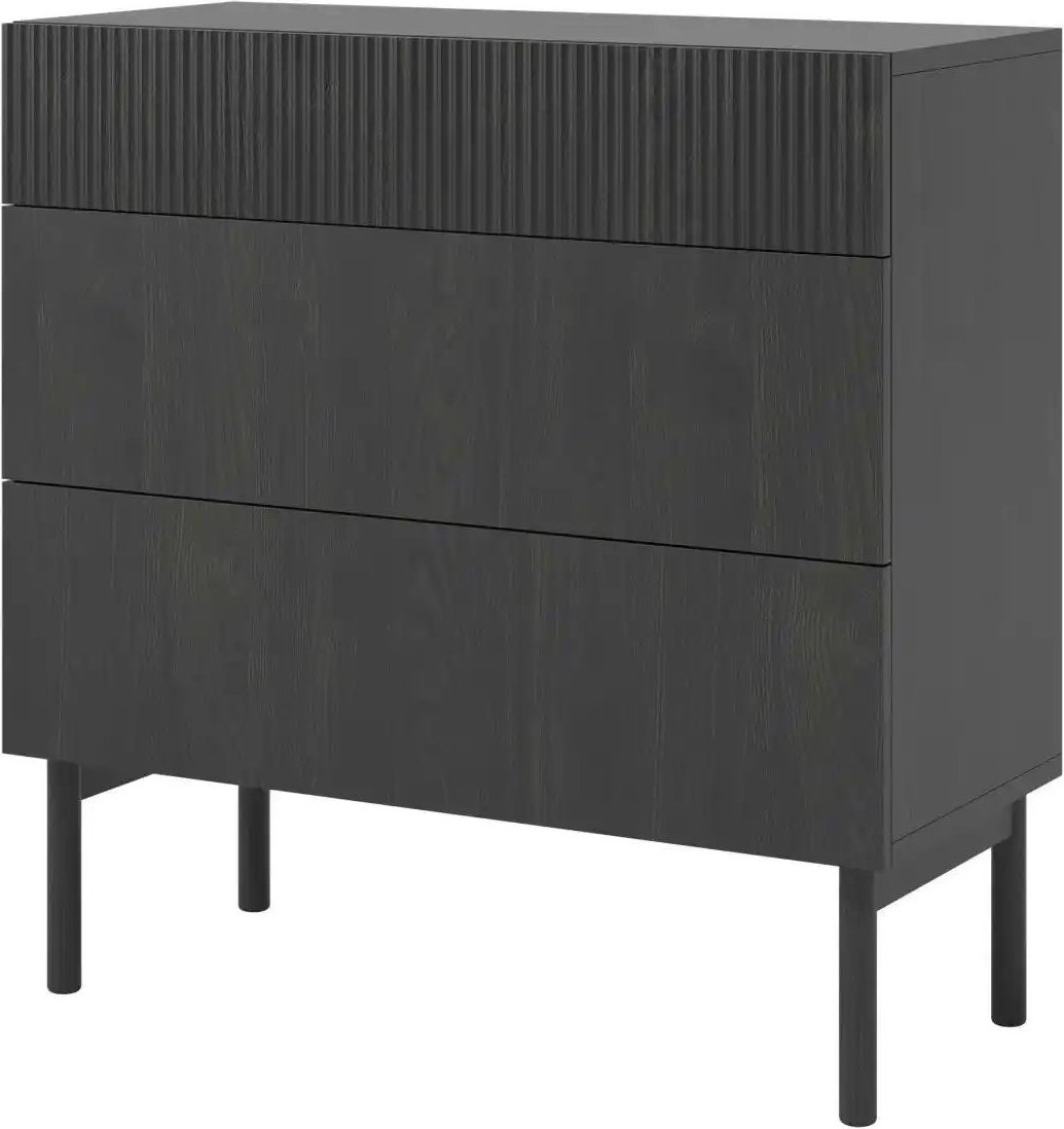 Selsey Kommode Noelie ¦ schwarz ¦ Maße (cm): B: 90 H: 90,6 T: 38.0 Kommoden & Sideboards > Kommoden - Höffner