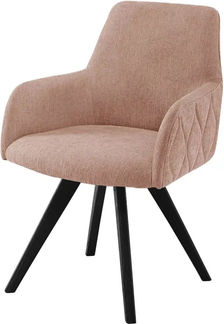 Woodford Esszimmerstuhl Damask ¦ rosa/pink ¦ Maße (cm): B: 61 H: 88 T: 66.5 Stühle > Küchenstühle > Küchenstühle mit Ar...