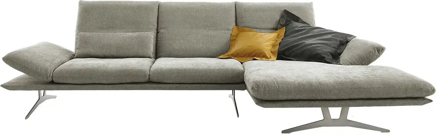 KOINOR Ecksofa aus Flachgewebe Francis ¦ grau ¦ Maße (cm): B: 314 H: 93 T: 159.0 Polstermöbel > Sofas > Ecksofas - Höffn...
