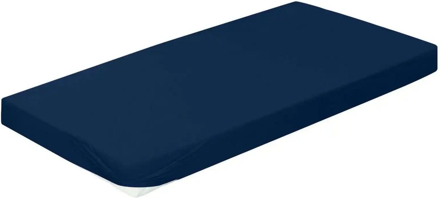 Bierbaum Jersey Spannbetttuch ¦ blau ¦ Maße (cm): B: 190 H: 1 Bettwaren > Bettlaken - Höffner