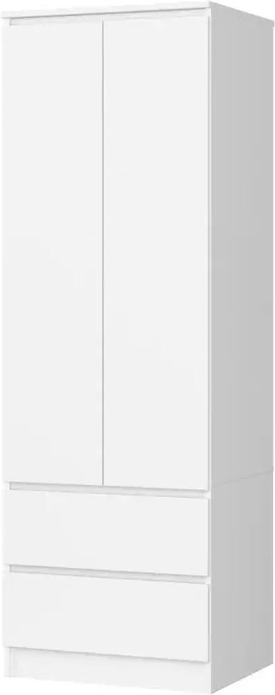 Drehtürenschrank mit 2 Schubladen Sina ¦ weiß ¦ Maße (cm): B: 60 H: 180 Schränke > Kleiderschränke > Drehtürenschränke -...