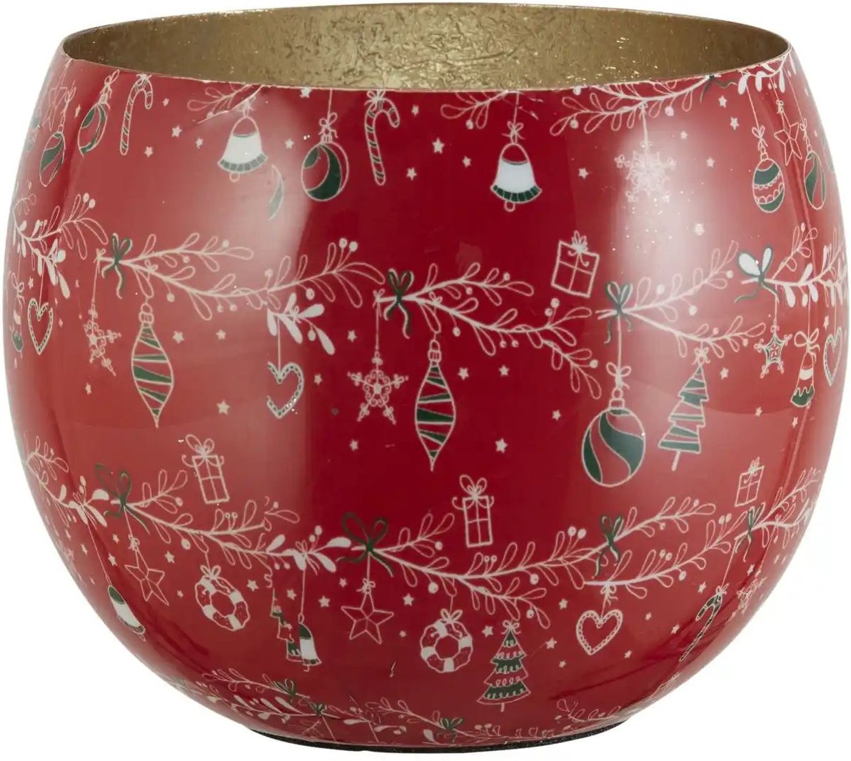 HOME STORY Teelichthalter ¦ rot ¦ Metall ¦ Maße (cm): H: 11 Ø: 8.5 Weihnachten - Höffner