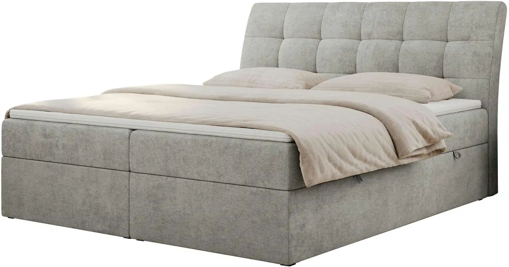 Boxbett mit Bettkasten Diegos ¦ grau ¦ Maße (cm): B: 140 H: 118 Betten > Komfortbetten - Höffner