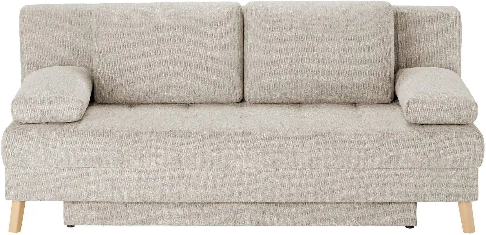 Querschläfer aus Flachgewebe Carola ¦ beige ¦ Maße (cm): B: 195 H: 90 T: 90.0 Polstermöbel > Sofas > 2-Sitzer - Höffner
