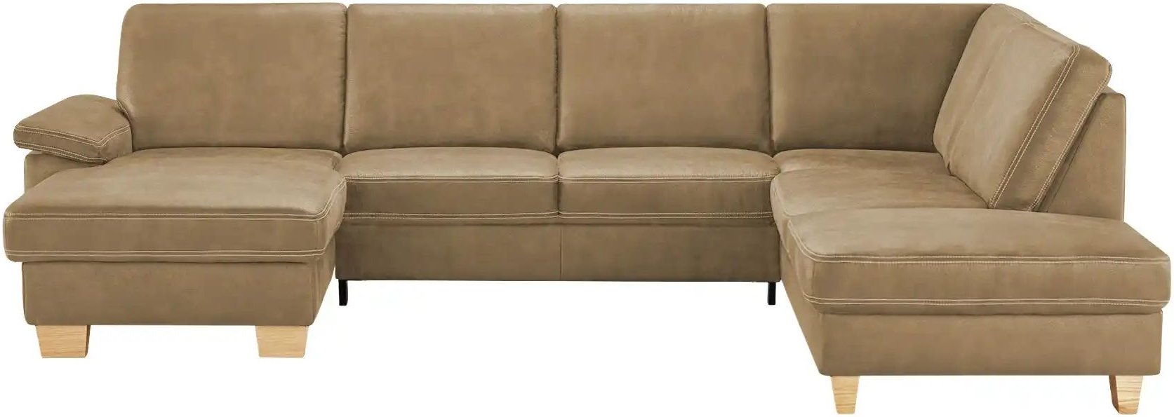 meinSofa Wohnlandschaft Kunstleder Samu ¦ beige ¦ Maße (cm): B: 316 H: 90 T: 235.0 Polstermöbel > Sofas > Wohnlandschaft...