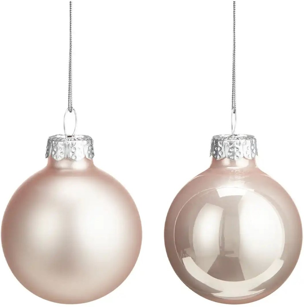 HOME STORY Weihnachtsbaumkugel  16er-Set   ¦ rosa/pink ¦ Glas,Aluminium Ø: 3.5 Weihnachten - Höffner