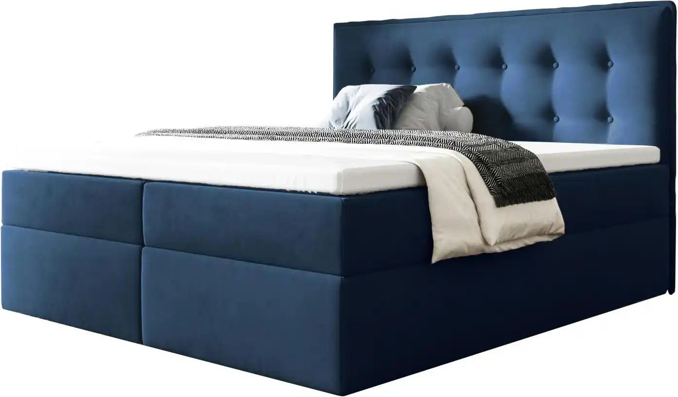 Boxbett mit Bettkasten Focus ¦ blau ¦ Maße (cm): B: 160 H: 110 Betten > Komfortbetten - Höffner