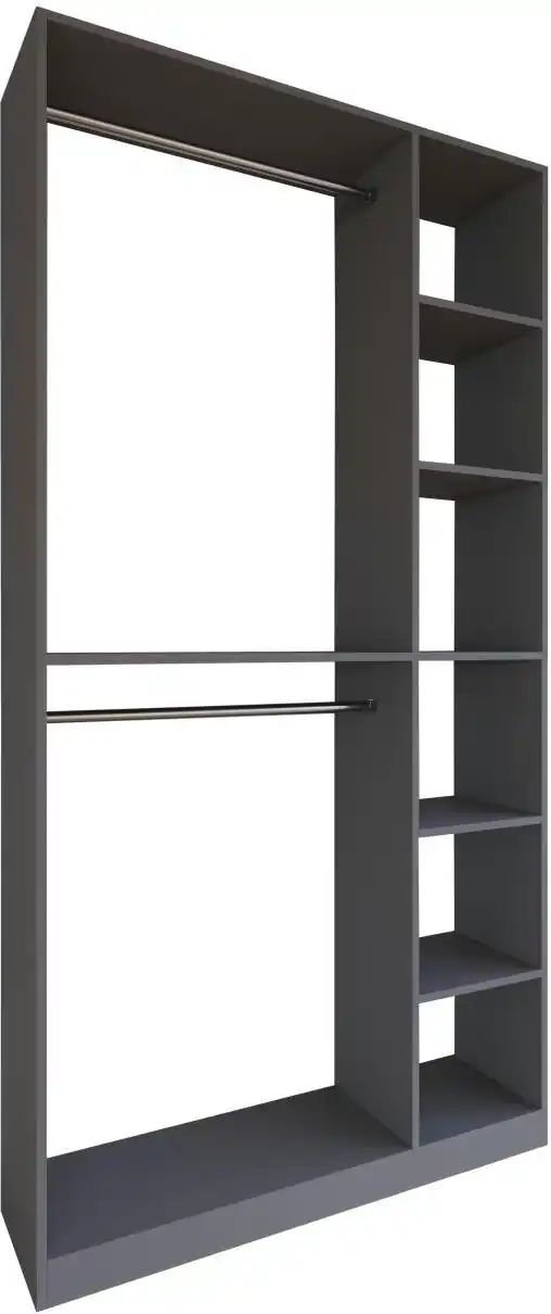 Kompaktgarderobe Palosa ¦ grau ¦ Maße (cm): B: 110 H: 211 T: 35.0 Garderoben & Kleiderstangen > Garderoben - Höffner